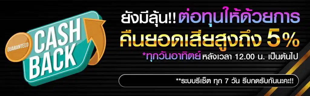 พยัคฆ์789 โปรโมชั่นคืนยอดเสีย 5%